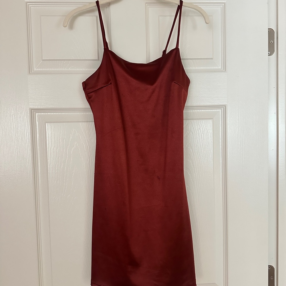 Altar’d State Burgundy Slip Dress
